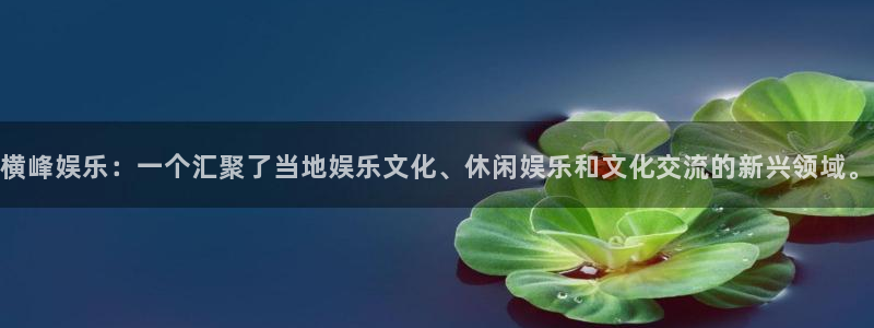 jdb电子vk：横峰娱乐：一个汇聚了当地娱乐文化、休闲娱乐和文化交流的新兴领域。