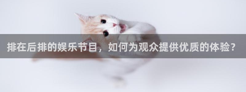 jdb电子平台开户：排在后排的娱乐节目，如何为观众提供优质的体验？